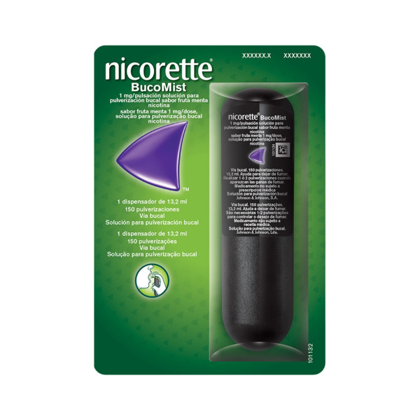 Nicorette Bucomist 1 mg/dose x 1 solução para pulverização bucal 