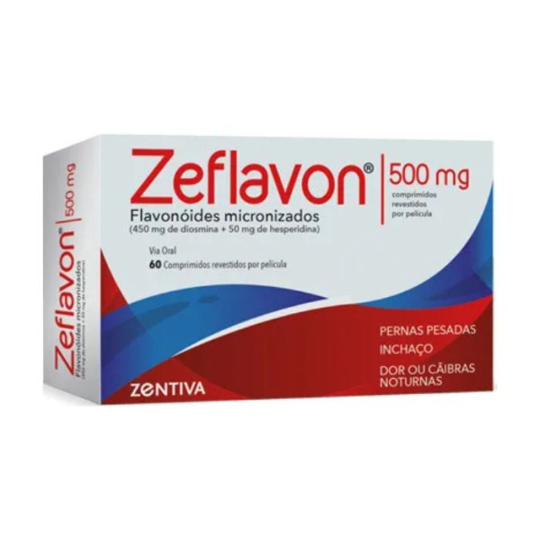 Zeflavon , 500 mg Blister 60 Unidade(s) Comp revest pelic, 500 mg x 60 comp rev
