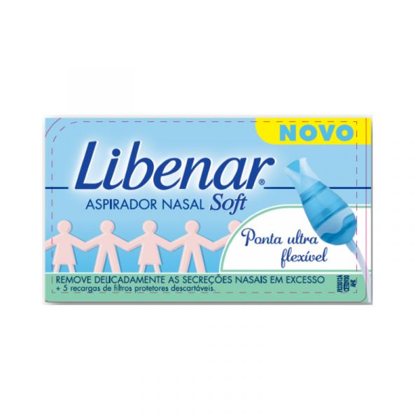 Libenar Baby Aspirador nasal Soft + Recargas de filtros protetores descartáveis 5 Unidade(s)