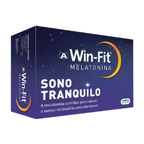 Win-Fit Melatonina x 60 Comprimidos Mastigáveis