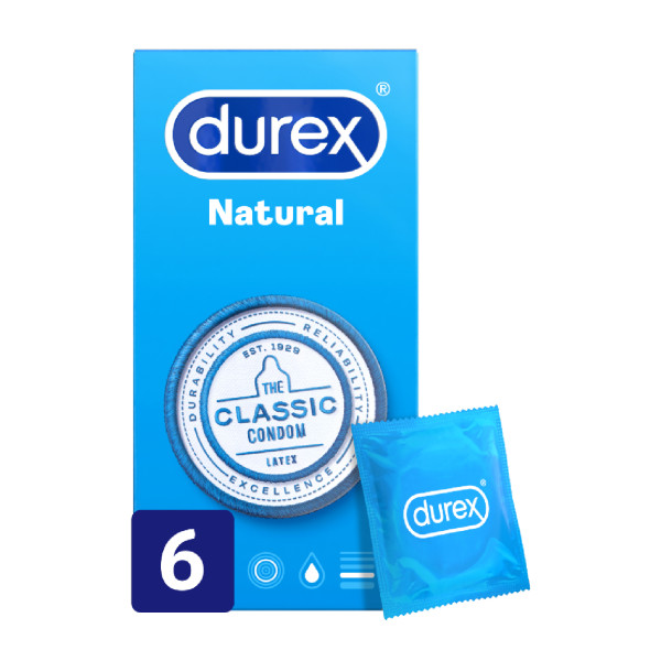 Durex Natural Plus x6 preservativos