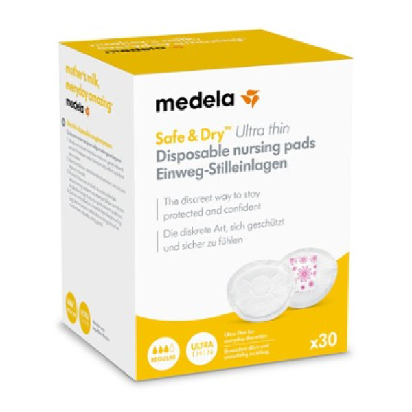 Medela Safe & Dry Protetores de Seios Descartáveis x 30 Unidades