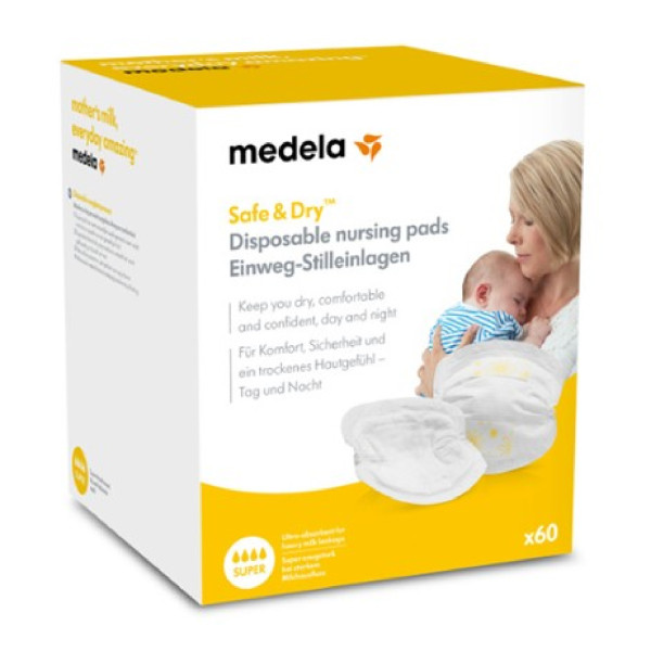 Medela Safe & Dry Protetores de Seios Descartáveis x 60 Unidades