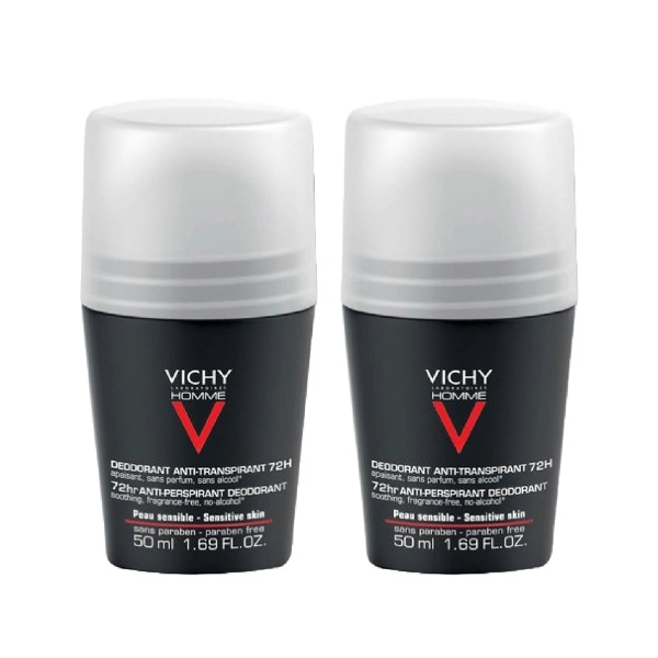 Vichy Homme Deo Roll On Duo 50% 2ºunidade