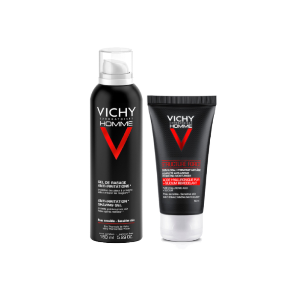 Vichy Homme Structure Force 50ml + Gel Sensible Shave 150ml 