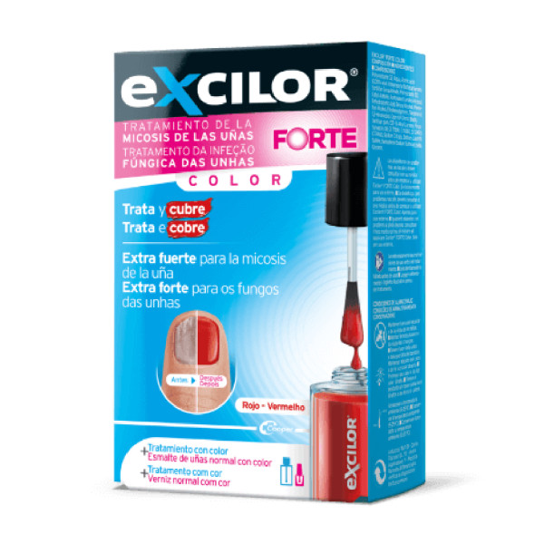 Excilor <mark>F</mark>orte Color Verniz Vermelho Anti-fúngico 30 ml