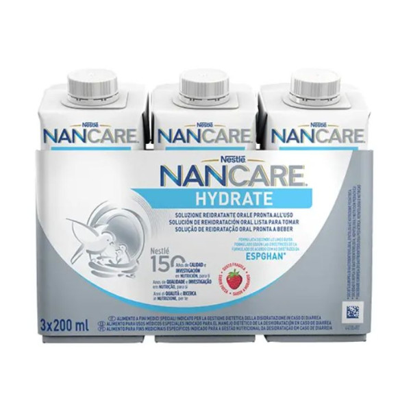 Nancare Hydrate Solução Rehidratante Oral 200ml x 3