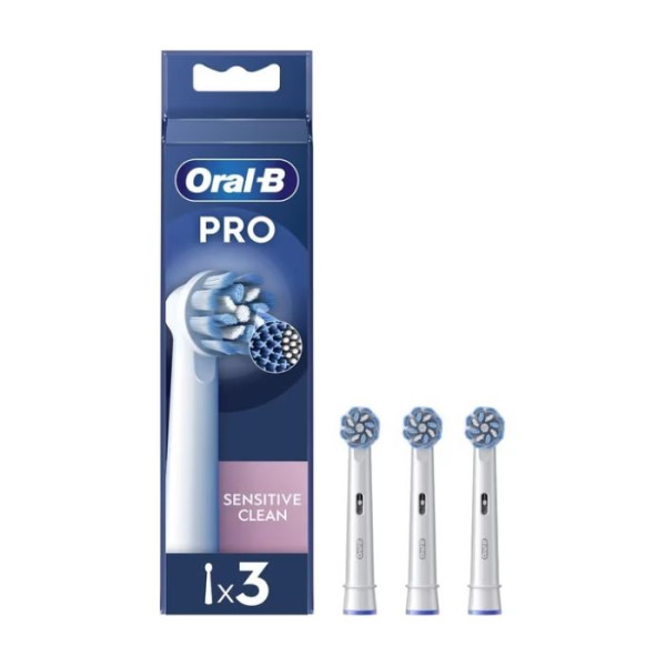 Oral B Sensitive Clear Recarga Escova Elétrica x 3 unidades