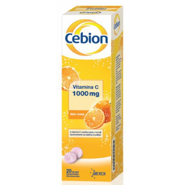 Cebion Vitamina C Laranja x 20 Comprimidos Efervescentes