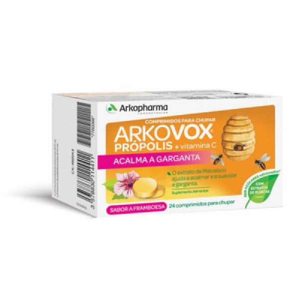 Arkovox Própolis + Vitamina C Framboesa x 24 Comprimidos