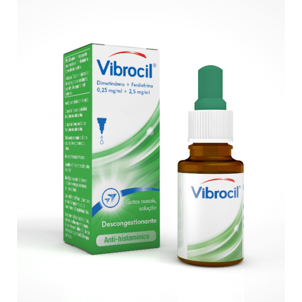 Vibrocil 0,25/2,5 mg/mL x 1 Frasco Conta-Gotas 15 mL