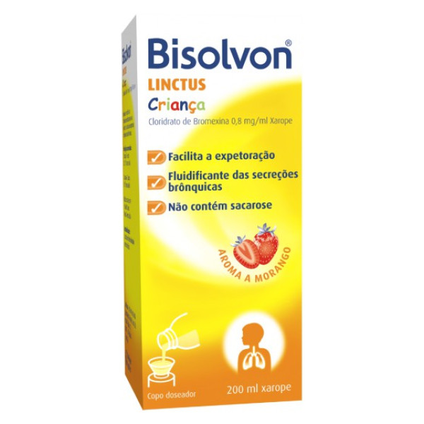 Bisolvon Linctus Criança Xarope 0,8 mg/mL x 200ml