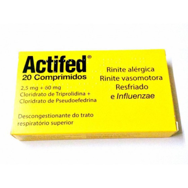 Actifed 60/2,5 mg x 20 Comprimidos