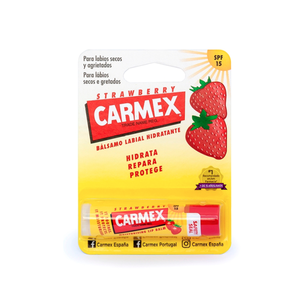Carmex Stick Hidratante Labial SPF15 Morango 4,25g   