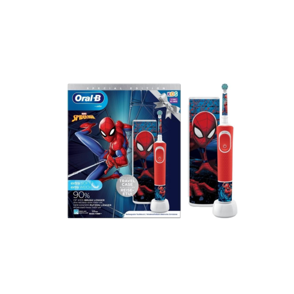 Oral B Kids Escova Dentária Elétrica Spider-Man + Estojo