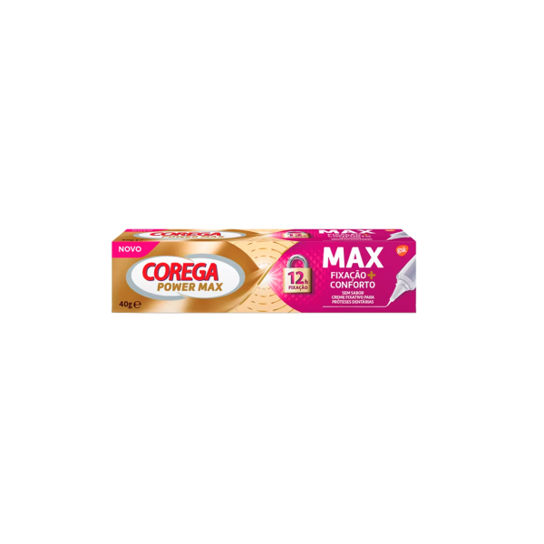 Corega Maxi Fixação + Conforto Creme Fix Prótese Dentária 40g