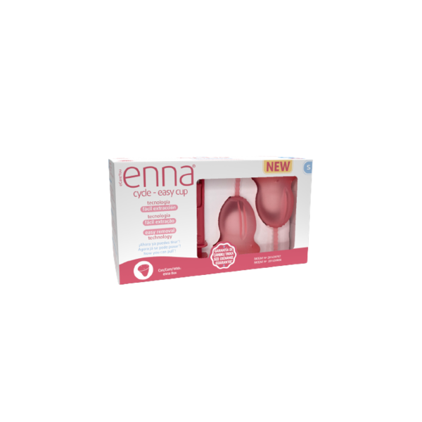 Enna Cycle EasyCup Copo Menstrual c/aplicador Tamanho S x 2