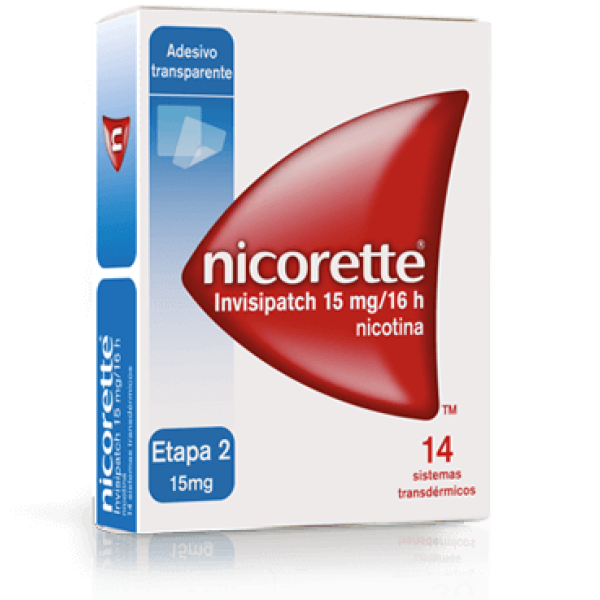 Nicorette Invisipatch 15 mg/16h x 14 sistema transdérmicos