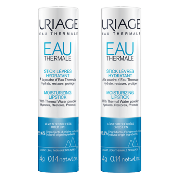 Uriage Eau Thermale Duo Stick labial hidratante 2 x 4g Edição especial